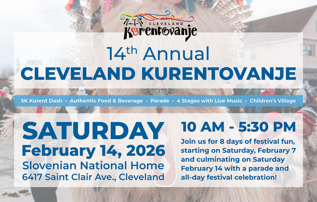 Cleveland Kurentovanje ad for event February 14