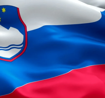 slovenian flag waving
