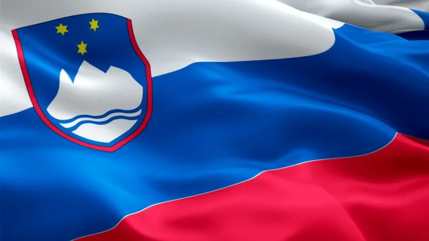 slovenian flag waving