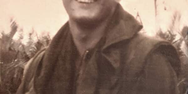 portrait of US Marine Sylvester V. Sekne smiling in viet nam